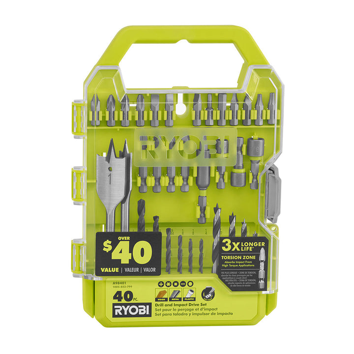 40 PC. Drill and Impact Drive Set